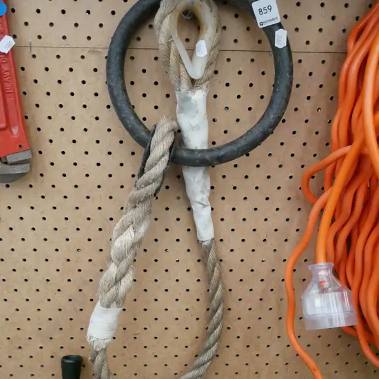 rope and metal hoop