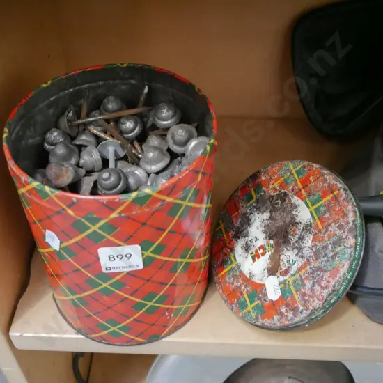 tin of lead head nails