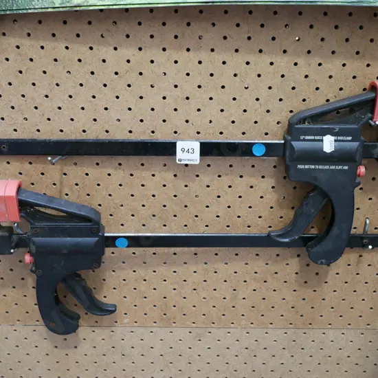 2x quick release bar clamps - blue dots