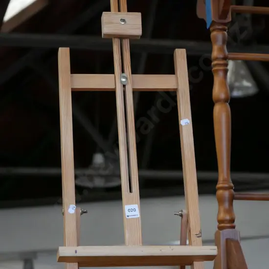 small wooden artists easel