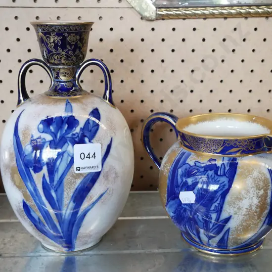 Doulton Burslem jug and vase - repairs and faults