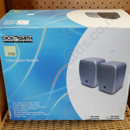 2x Dick Smith 2 way outdoor speakers
