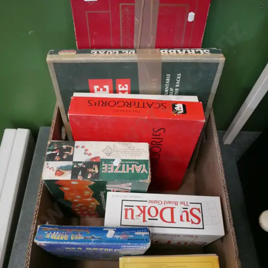 box of board games