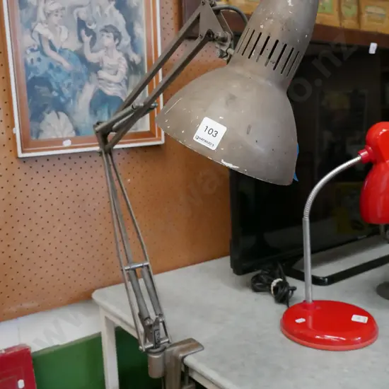 vintage Superlux anglepoise lamp