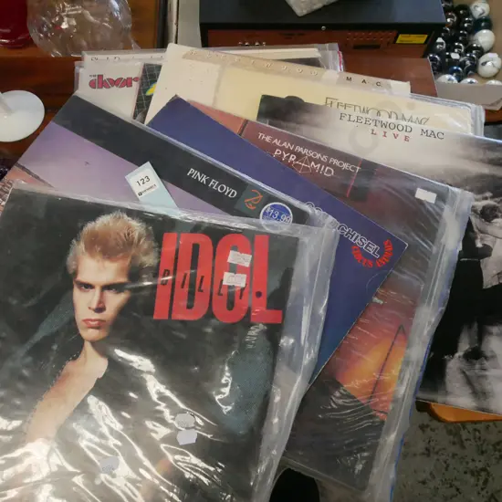 LPs; Billy Idol, Pink Floyd, Cold Chisel etc