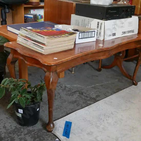 cab leg burr wood coffee table