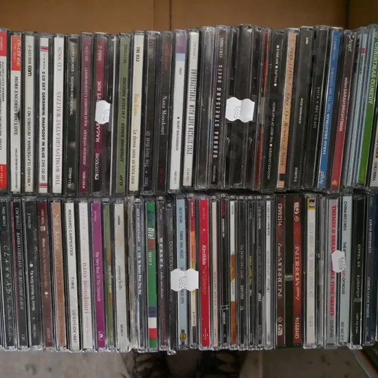 box of CDs