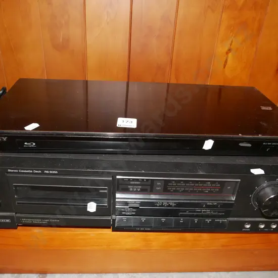 Sony blueray player, Technics tape deck