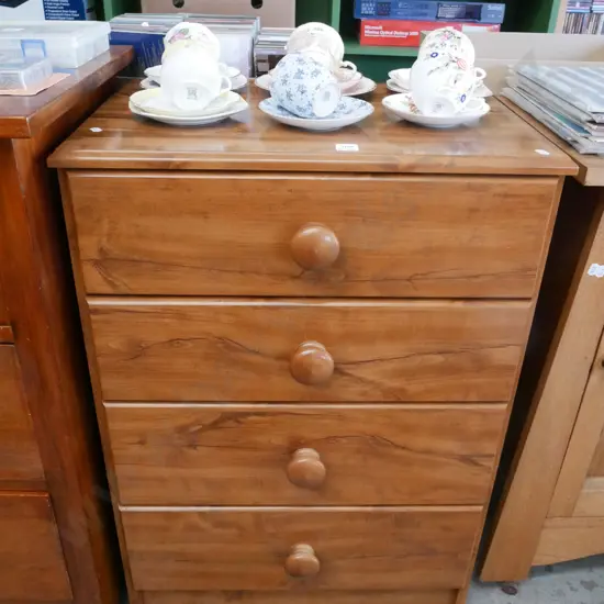 mdf fux wood 4 drawer chest H-840 W-600 D-400