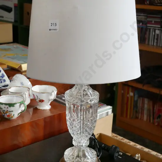 brass and glass table lamp H-465