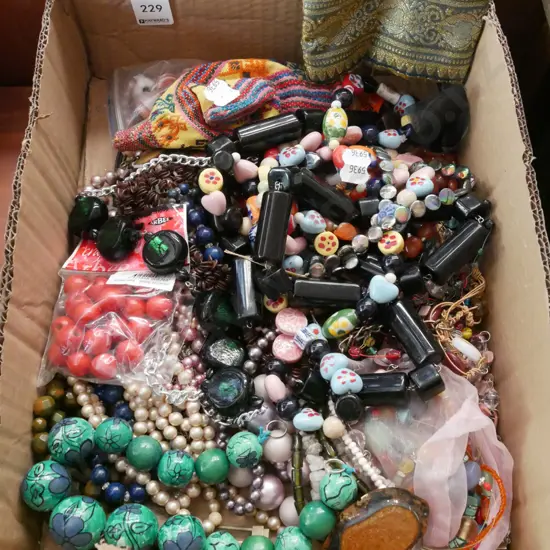 box of costume jewellery