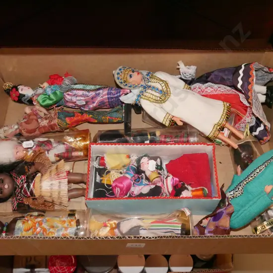 box of dolls of the world