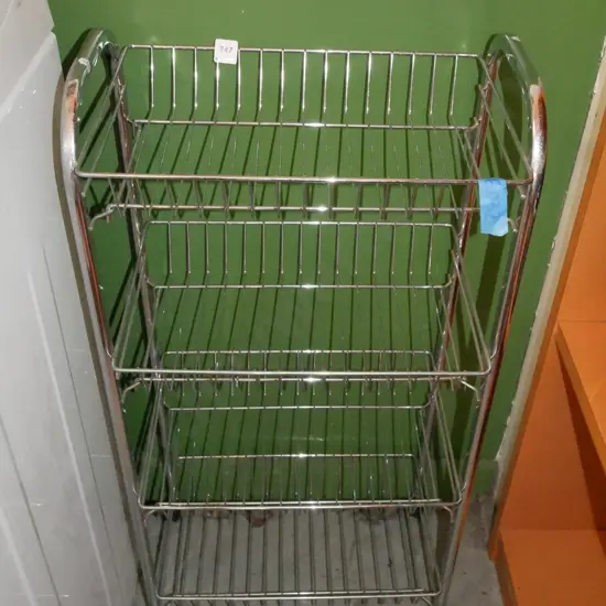 stainless steel basket trolley