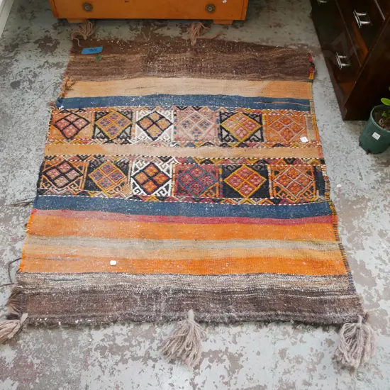 woven floor mat - some fading L-1280 W-1070