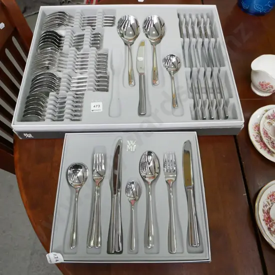2x sets of WMF  cased cutlery - missing 1 large fork