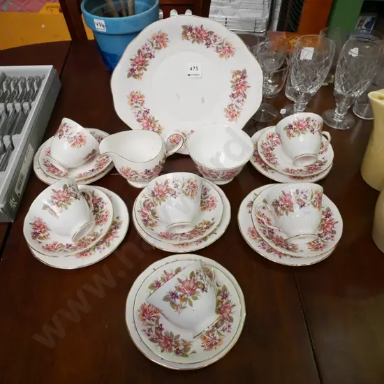 Colclough floral tea set