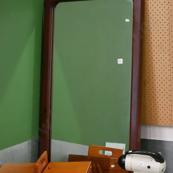 imbuia wood framed mirror