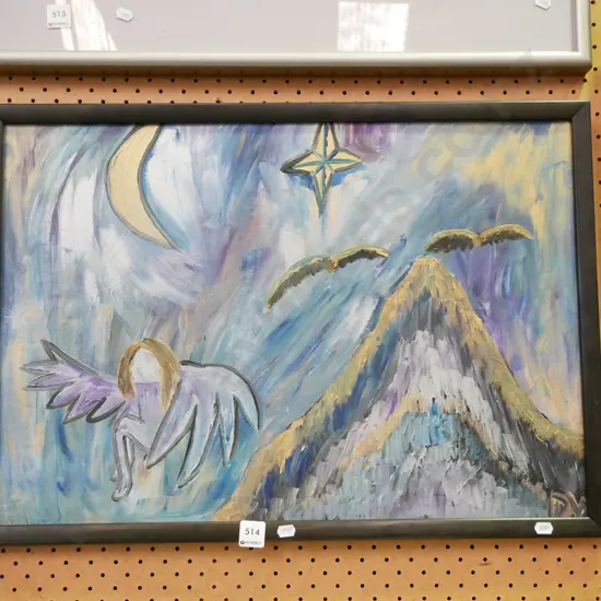 framed acrylic - fantasy scene