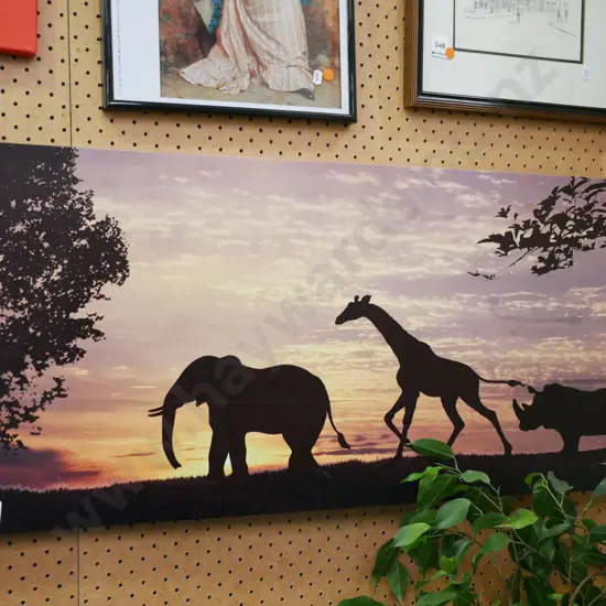 photo print on boxed canvas - African animals