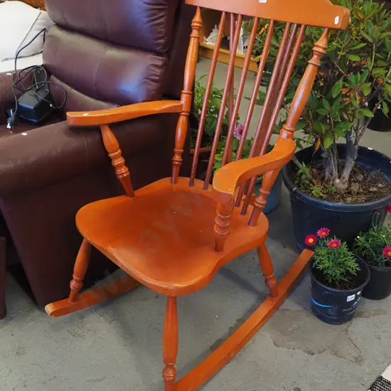 wooden rocking chair