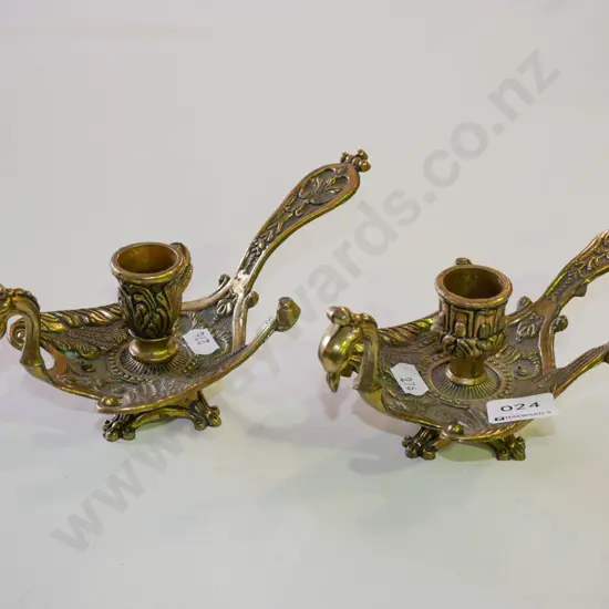 2x brass phoenix chamber sticks