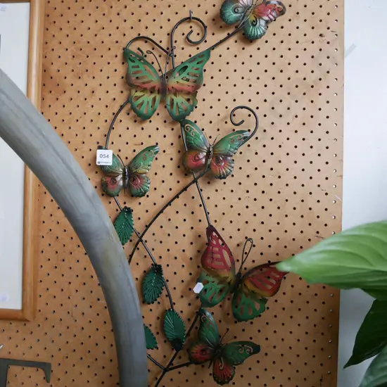 pressed metal wall art - butterflies