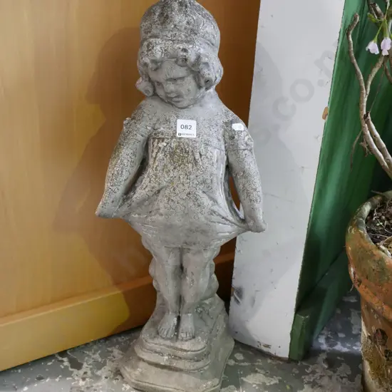 concrete garden ornament - girl H-580