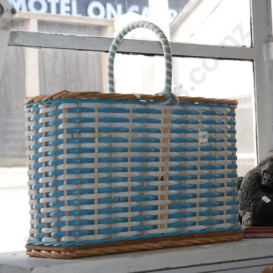 woven plastic basket