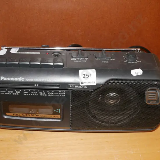 Panasonic radio cassette player