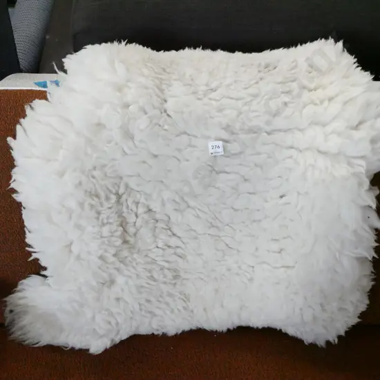 white sheepskin