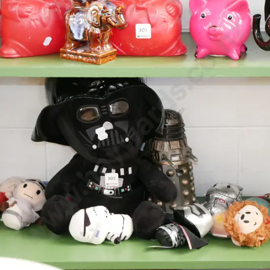 plastic dalek figurine, soft toys