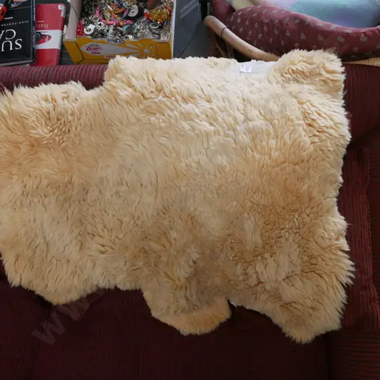yellow sheepskin