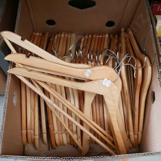 box of coat hangers