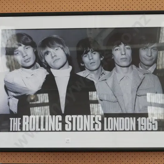 framed Rolling Stones poster print