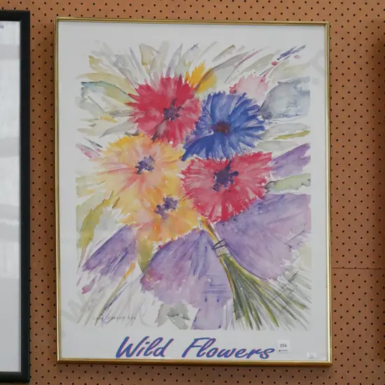 framed poster print - wild flowers