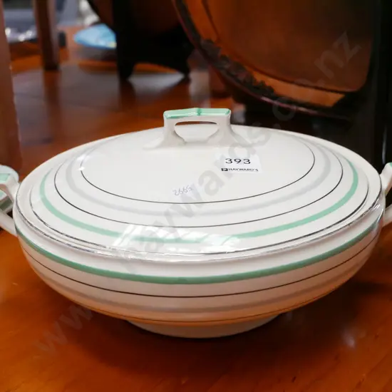 Myott deco lidded vege