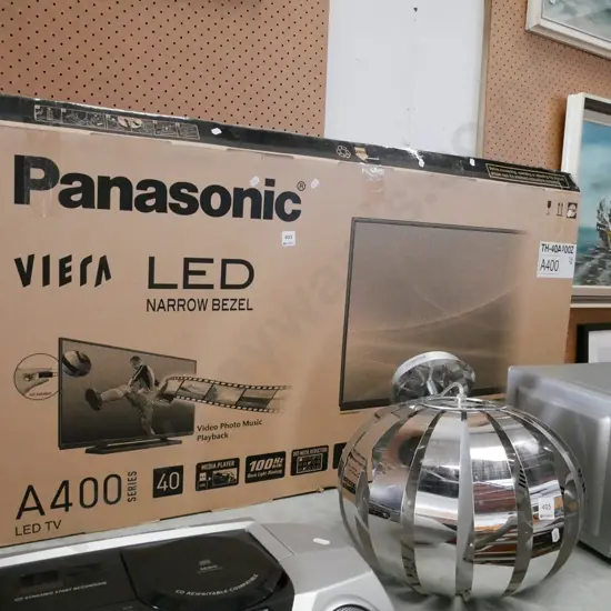 box; Panasonic A400 series 40" LED TV