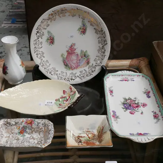Carlton ware dishes, Doulton dish etc