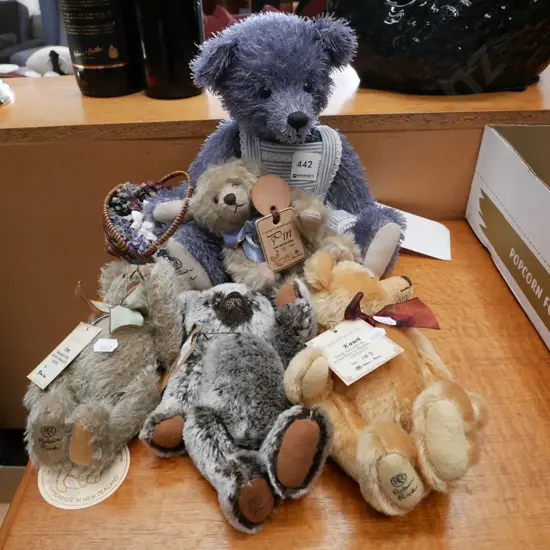 various teddy bears