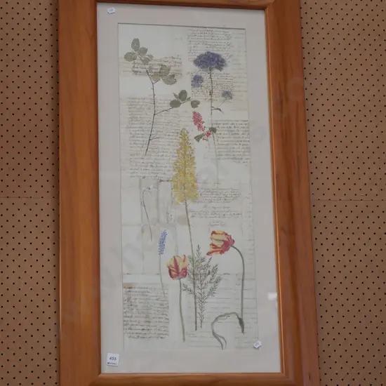 framed botanical print