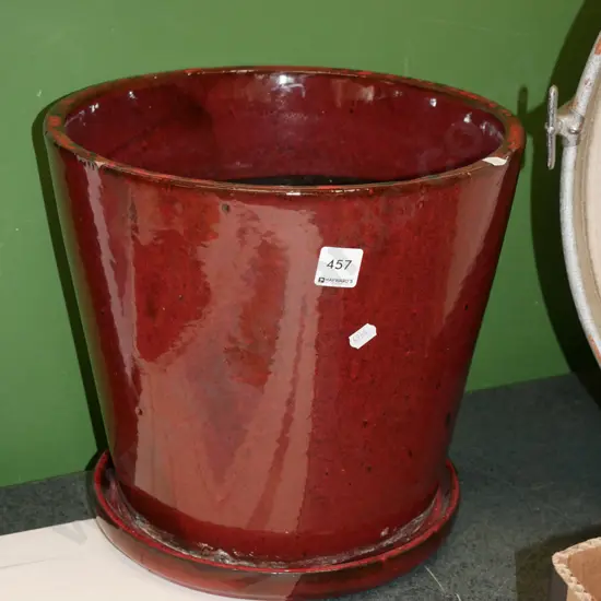 glazed garden planter H-290