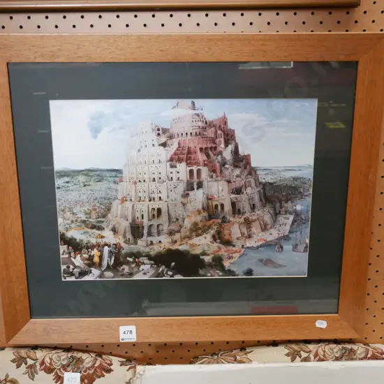 framed Bruegel print
