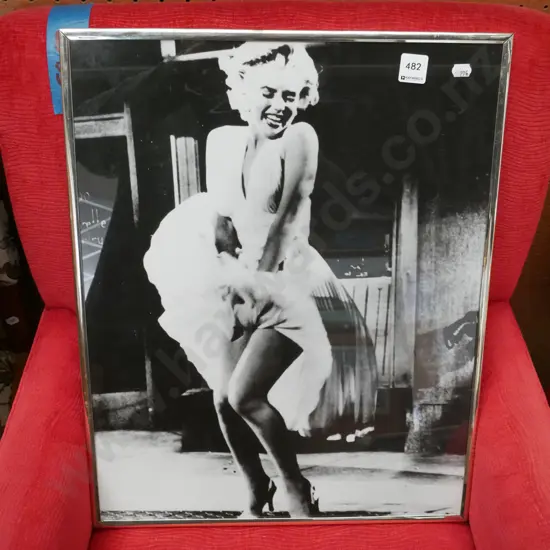 framed Marilyn Monroe print