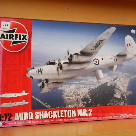 yet to be asembled Airfix model of a Shackleton MR.2