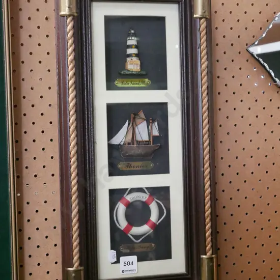 nautical themed shadow box