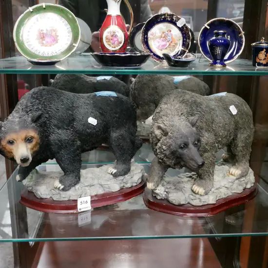 2x composite beer figurines H-230