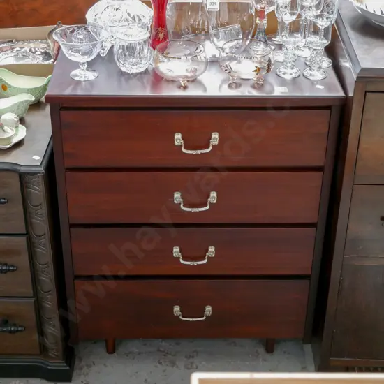 4 drawer rimu chest H-760 W-620 D-340