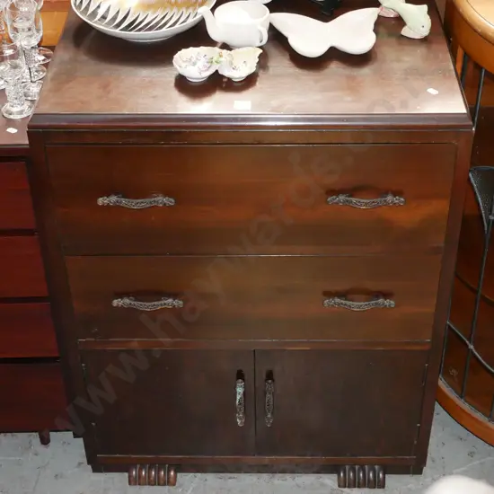 2 drawer 2 door rimu chest H-850 W-670 D-420