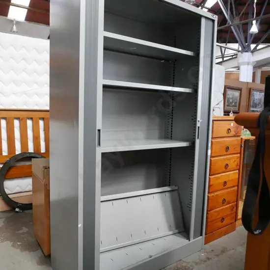 Europlan 2 door lockable office cabinet - key in office H-2000 W-1200 D-500