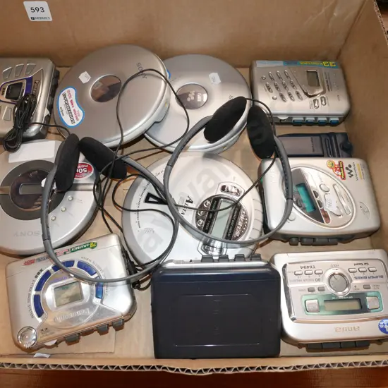 box; walkmans, portable CD players - As Is No Returns